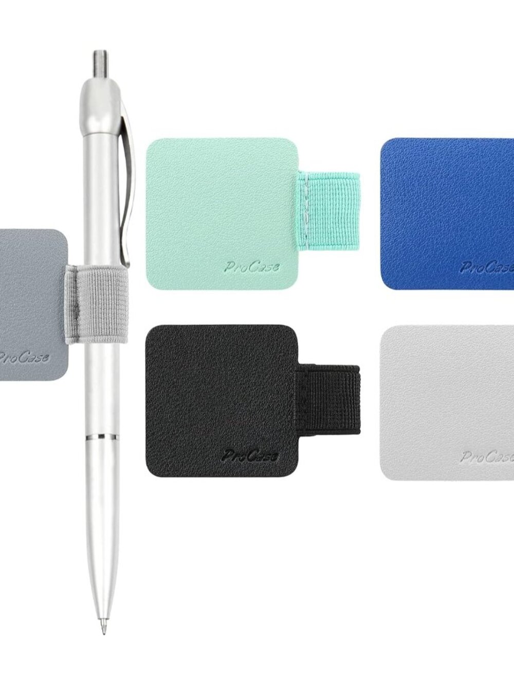 5 Pack Pen Loop Holder for Notebooks & Tablet Case, Assorted Colors